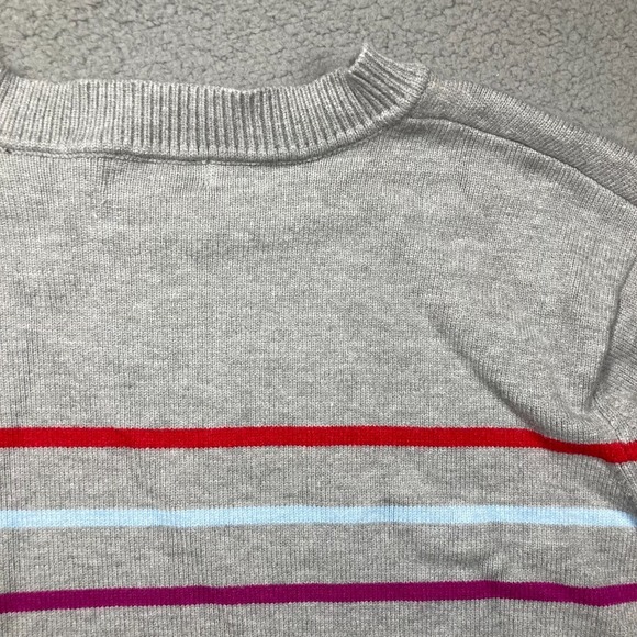 La Ligne X Target Sweater Women's Plus 3X Gray Stripe Pullover Cashmere Blend - Picture 12 of 14